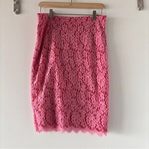 Vintage Y2K Diane Von Furstenburg Lace Midi Skirt